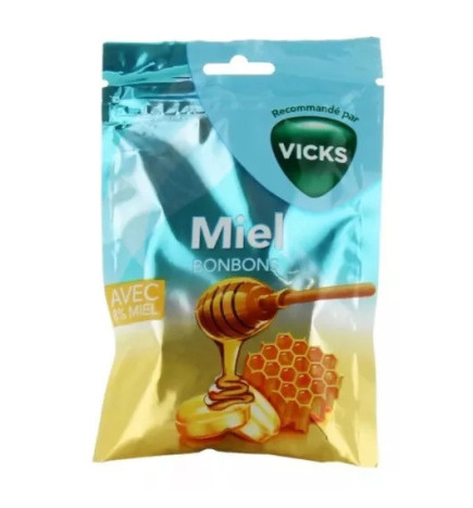 Vicks – Bonbons au miel et menthol, 72 g