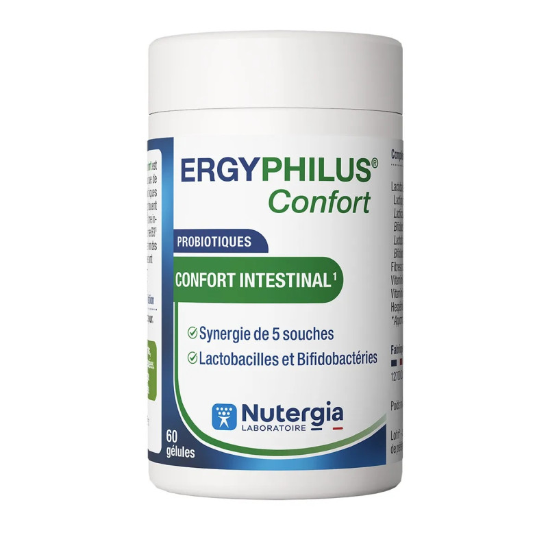 Ergyphilus – Confort équilibre intestinal, 60 gélules