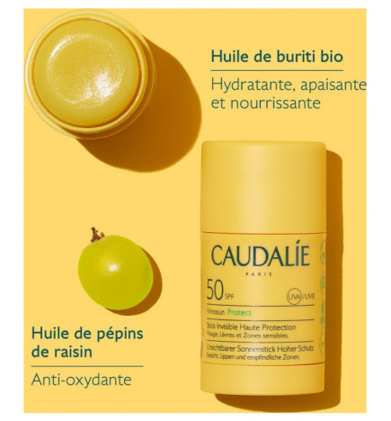 Caudalie – Vinosun Protect stick invisible haute protection SPF50, 15 g