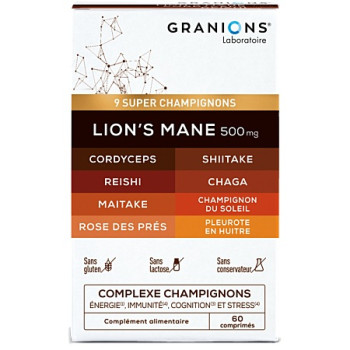 Granions – Complexe super champignons, 60 comprimés