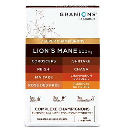 Granions – Complexe super champignons, 60 comprimés