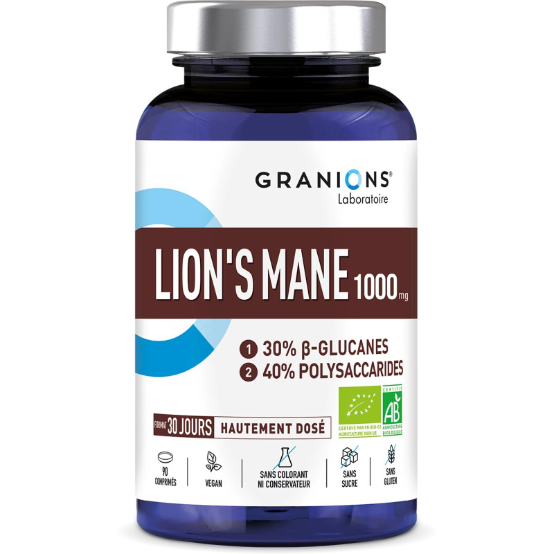 Granions – Lion’s Mane 1000 mg, 90 gélules