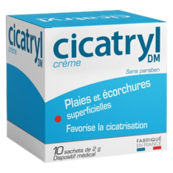 Cicatryl – DM Crème Plaies et Écorchures, 10 sachets