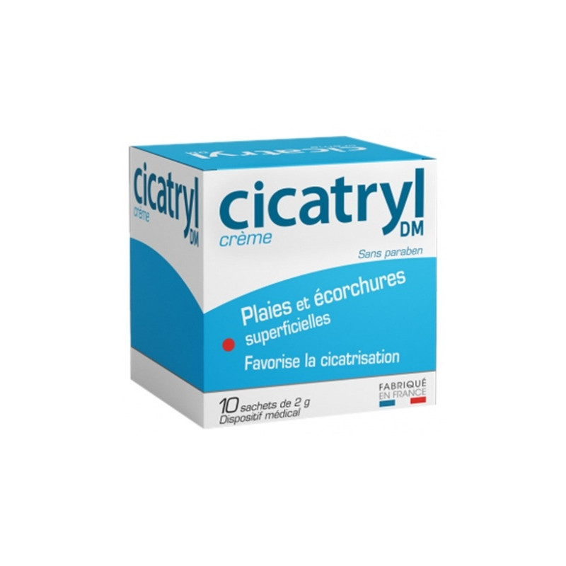 Cicatryl – DM Crème Plaies et Écorchures, 10 sachets