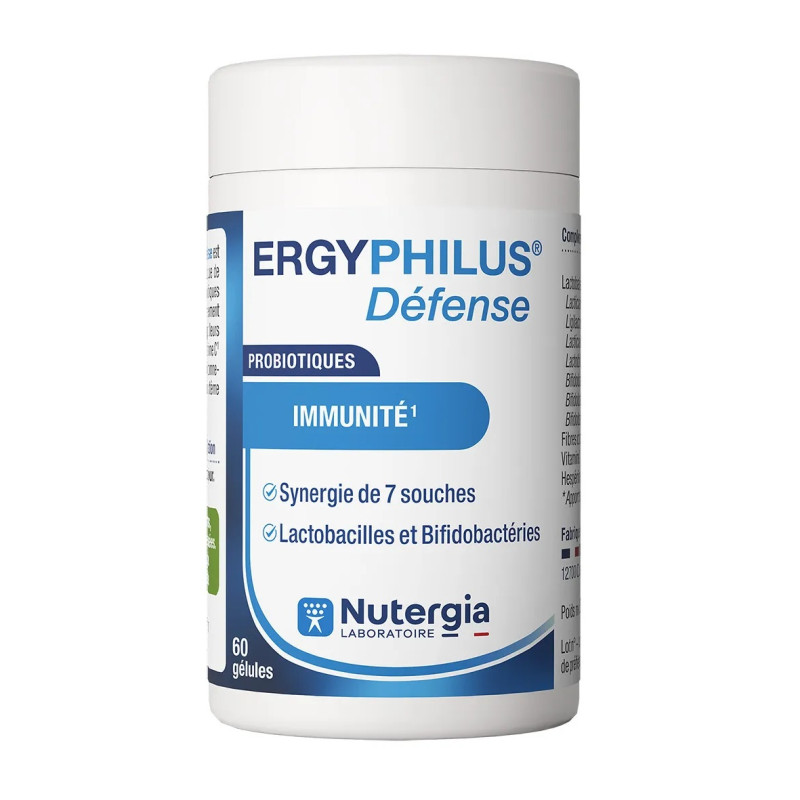 Nutergia – Ergyphilus Défense Probiotiques, 60 gélules