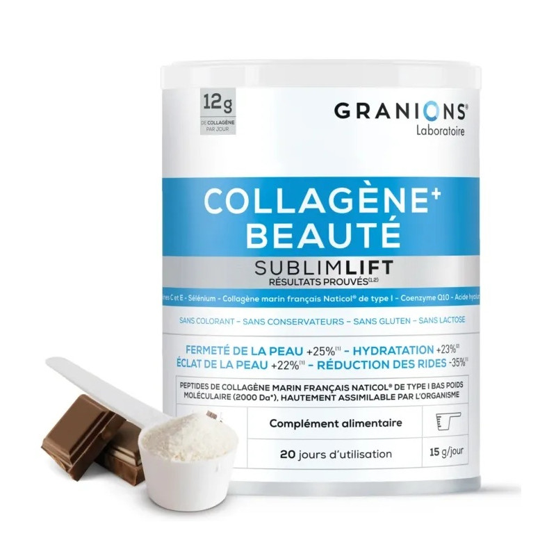 Granions – Collagène+ Beauté Sublimlift Goût Chocolat, 300 g