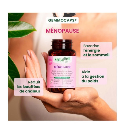 HerbalGem – Ménopause, 30 gélules