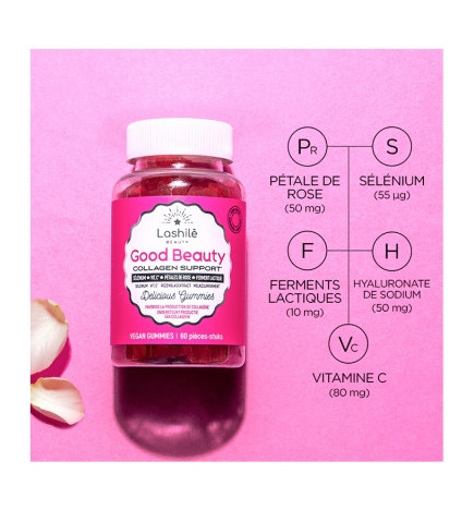 Lashilé Beauty – Good Beauty Collagen Support, 60 gummies