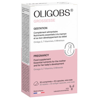 Laboratoire CCD – Oligobs Grossesse, 30 comprimés + 30 capsules