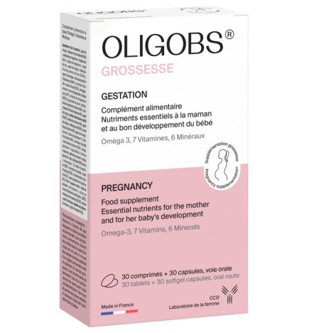 Laboratoire CCD – Oligobs Grossesse, 30 comprimés + 30 capsules