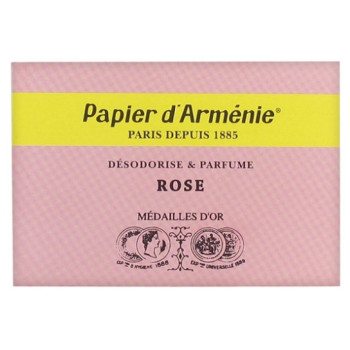 Papier d’Arménie – Carnet Rose, 36 lamelles
