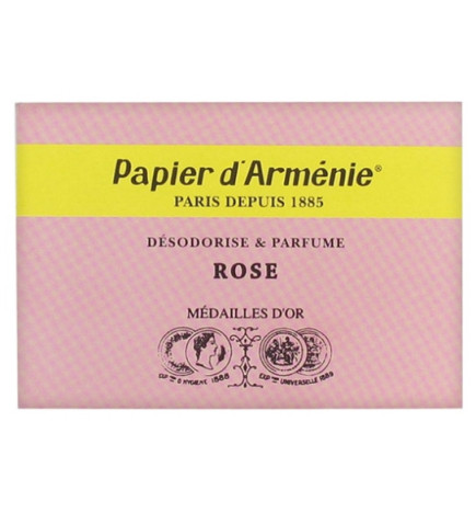 Papier d’Arménie – Carnet Rose, 36 lamelles