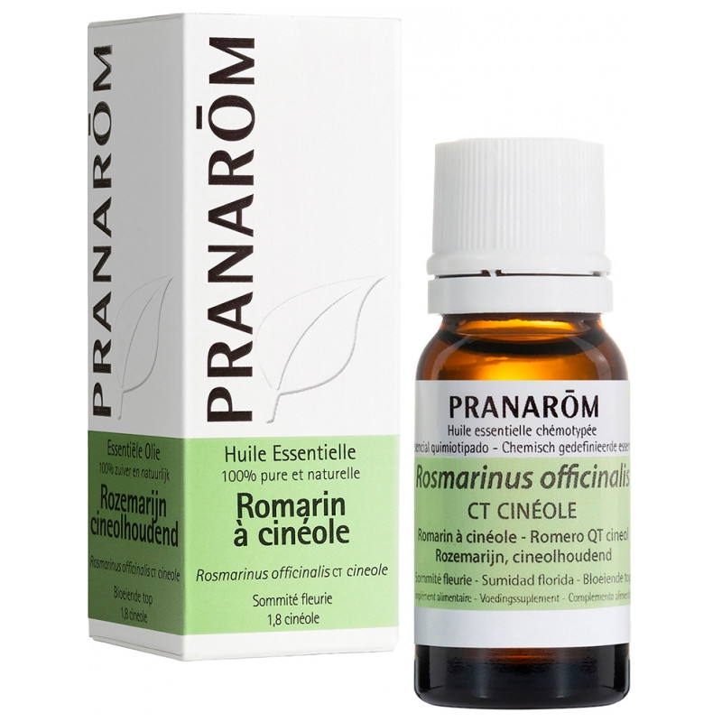 Pranarôm – Huile Essentielle Romarin à Cinéole, 10 ml