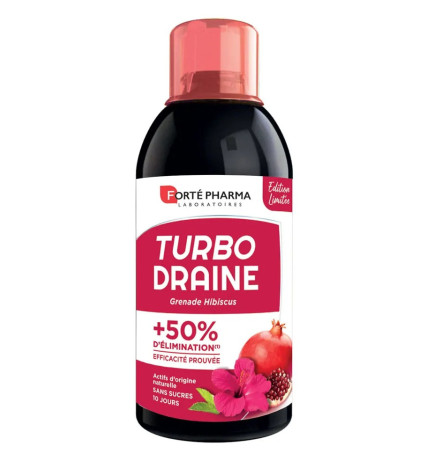 Forté Pharma – TurboDraine Grenade Hibiscus, 500 ml