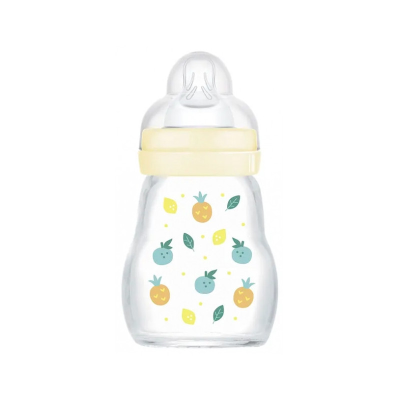 MAM – Biberon Verre Premium Débit 1, 170 ml