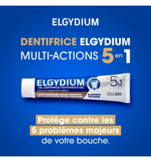 Elgydium – Gel Dentifrice Multi-action 5en1, 75 ml