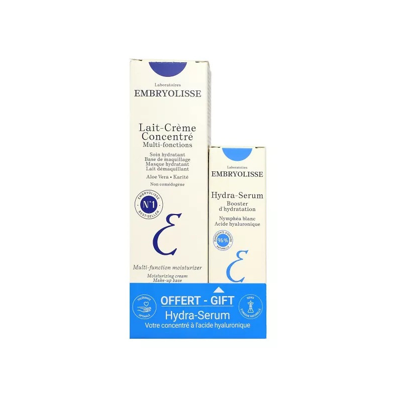 Embryolisse – Lait-Crème Concentré 75 ml et Hydra-Sérum 15 ml