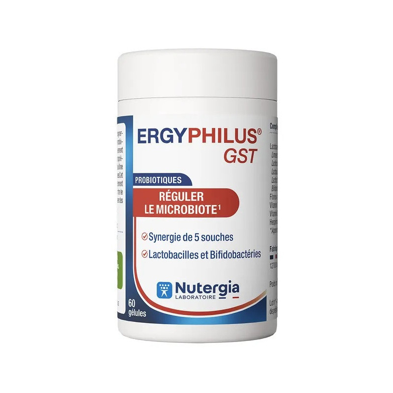 Nutergia – Ergyphilus GST Réguler le Microbiote, 60 gélules Nutergia – Ergyphilus GST Réguler le Microbiote, 60 gélules