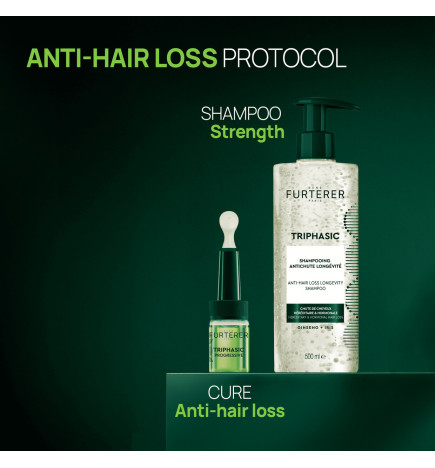 René Furterer – Triphasic Shampooing Antichute Longévité, 500 ml