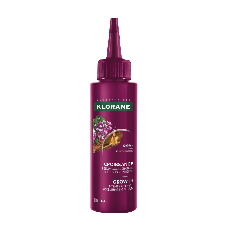 Klorane – Quinina Croissance Sérum Accélérateur de Pousse Intense à l’Adénosine, 200 ml