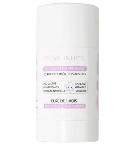Musc Intime – Déodorant Éclaircissant Parfumé Musc Blanc, 50 g