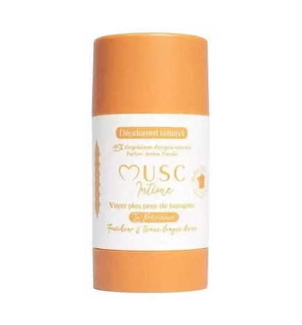 Musc Intime – Déodorant Naturel Ambre Florale, 50 g
