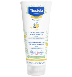 Mustela – Lait Nourrissant au Cold Cream à la Cire d’Abeille, 200 ml