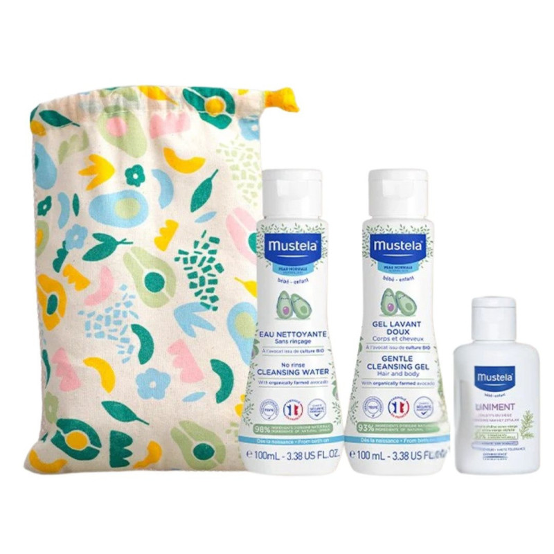 Mustela – Trousse Mes Premiers Voyages, kit formats voyage Mustela – Trousse Mes Premiers Voyages, kit formats voyage
