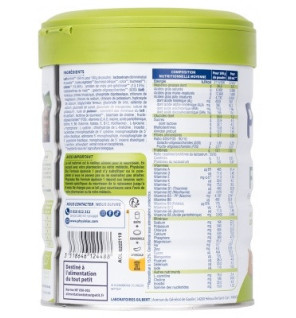 Physiolac Bio – Formule Épaissie 1 Lait Infantile Bio 0-6 mois, 800 g