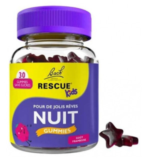 Rescue – Kids Pour de Jolis Rêves Gummies Nuit Framboise, 30 gummies