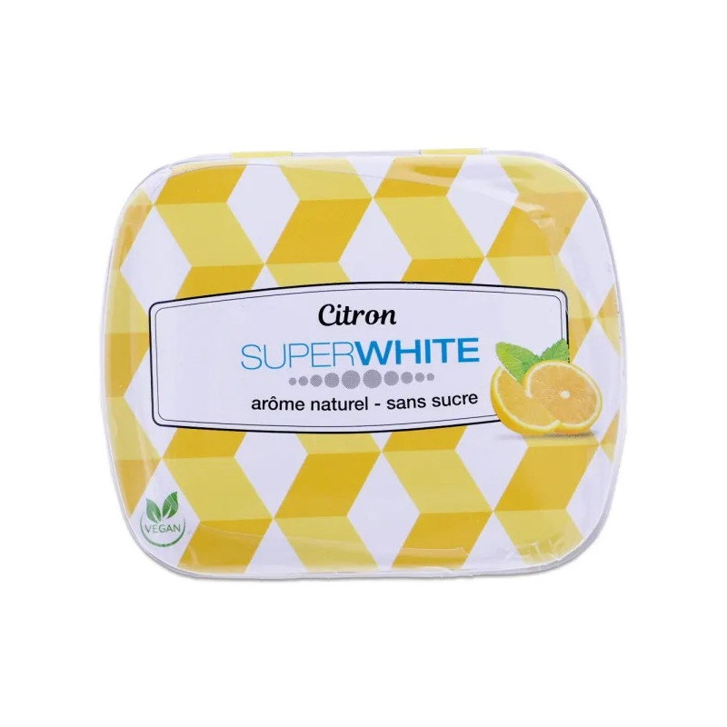 Superwhite – Mini Minits Citron Pastilles Fraîcheur, 50 unités