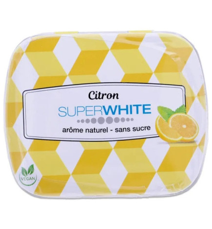 Superwhite – Mini Minits Citron Pastilles Fraîcheur, 50 unités
