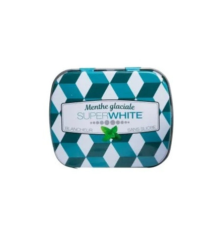 Superwhite – Mini Mints Menthe Glacée Pastilles Fraîcheur, 50 unités