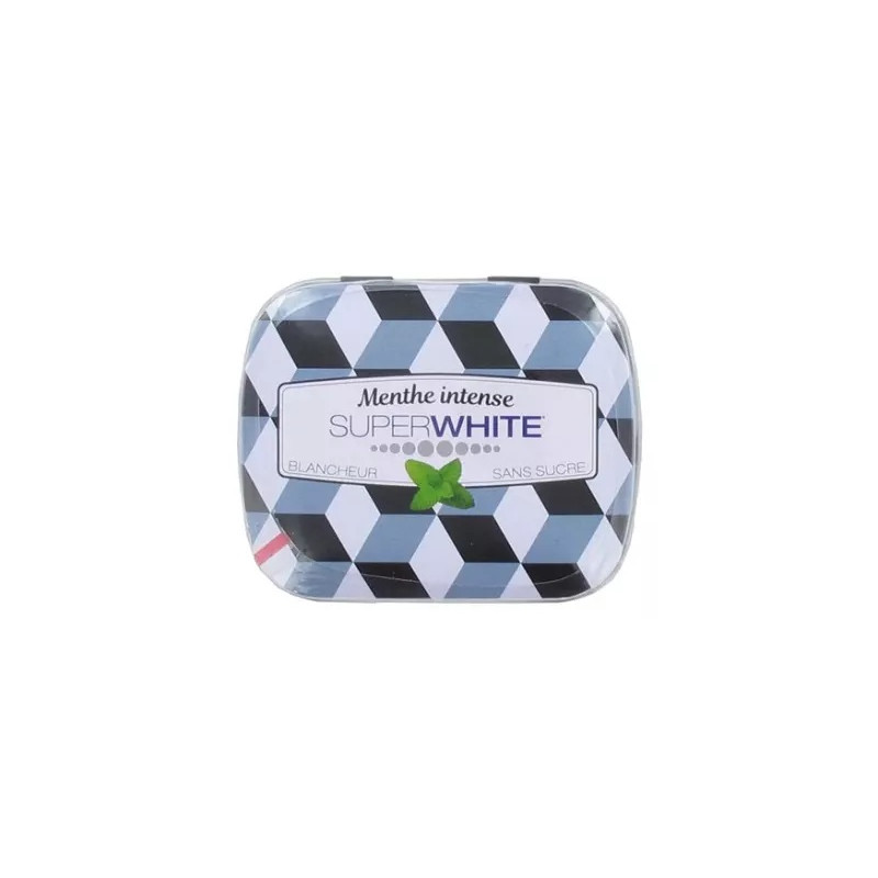 Superwhite – Menthe Intense Pastilles Fraîcheur, 50 pastilles