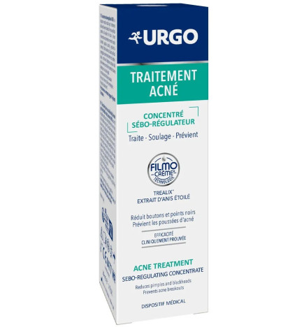 Urgo – Traitement Acné Concentré Sébo-Régulateur, 30 ml