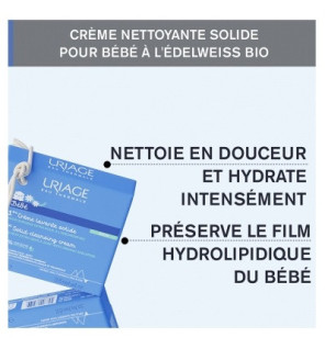 Uriage – Bébé 1ère Crème Lavante Solide, 100 g