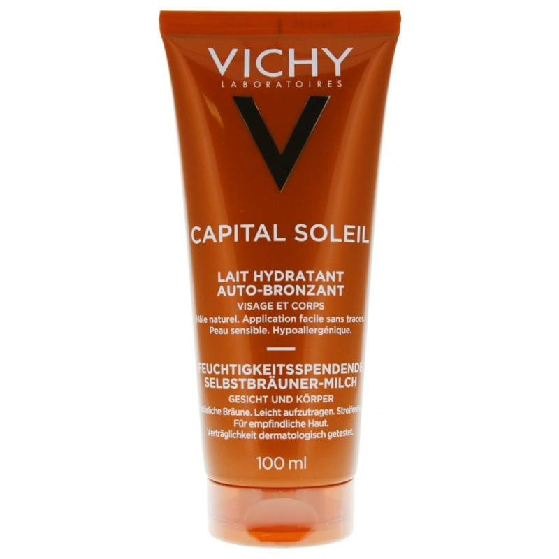 Vichy – Capital Soleil Lait Hydratant Auto-Bronzant, 100 ml