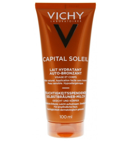 Vichy – Capital Soleil Lait Hydratant Auto-Bronzant, 100 ml