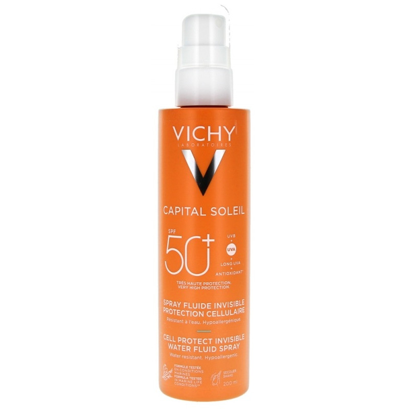Vichy – Capital Soleil Spray Fluide Invisible SPF50+, 200 ml