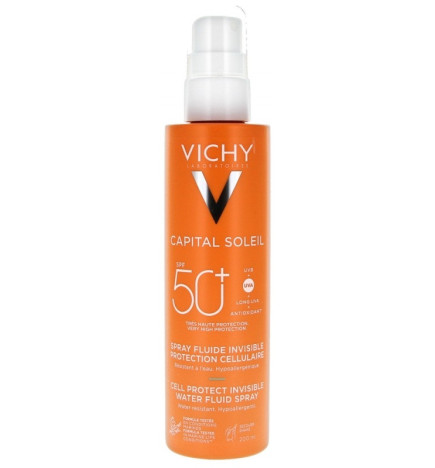 Vichy – Capital Soleil Spray Fluide Invisible SPF50+, 200 ml