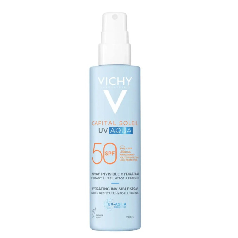 Vichy – Capital Soleil UV Aqua Spray Invisible Hydratant SPF50, 200 ml