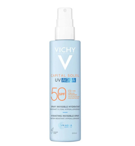 Vichy – Capital Soleil UV Aqua Spray Invisible Hydratant SPF50, 200 ml
