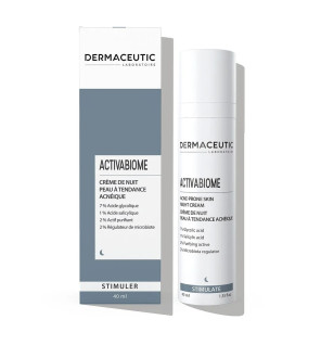 Dermaceutic – Activabiome Crème de Nuit Peaux à Tendance Acnéique, 40 ml