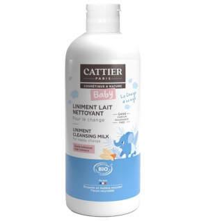 Cattier – Baby Liniment Lait Nettoyant Bio, 200 ml