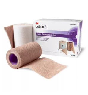 3M Santé – Coban 2 Système de Compression Bi-bandes 10 cm, 2 bandes