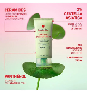 Erborian – Centella Barrier Cream Baume Cica-Réparateur Visage et Corps, 50 ml