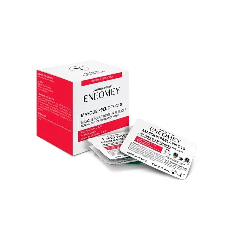 Eneomey – Masque Peel Off C10 Masque éclat tenseur peel off, 6 x 5 ml