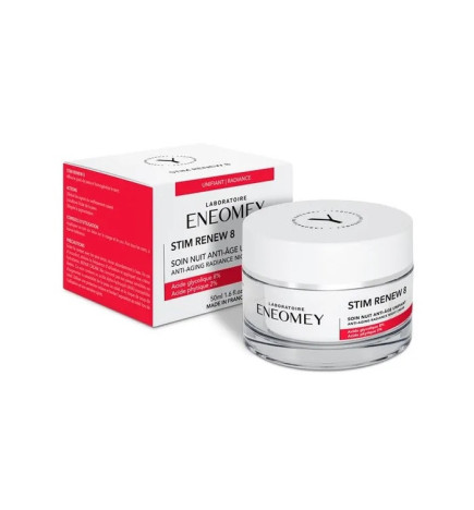 Eneomey – Stim Renew 8 Crème de nuit anti‑âge unifiante, 50 ml