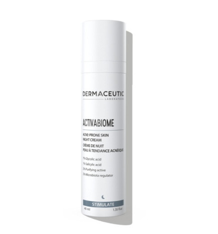Dermaceutic – Activabiome Crème de nuit peau à tendance acnéique, 40 ml