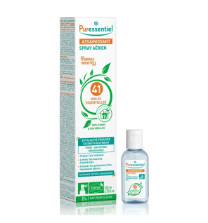 Puressentiel – Lot Spray Aérien Assainissant 200 ml + Gel Hydroalcoolique 25 ml Offert, 225 ml